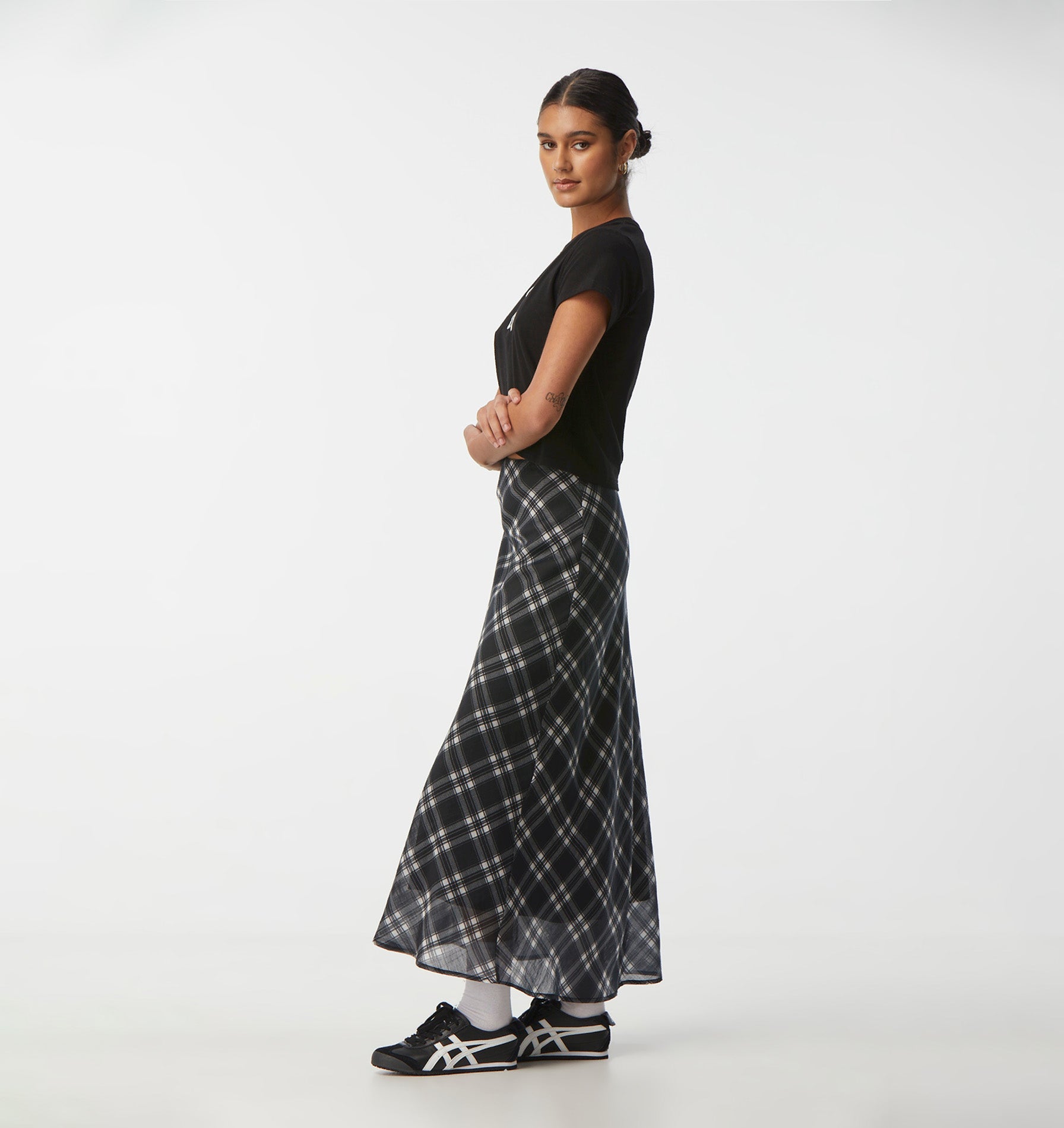 Finley Skirt - Black Check