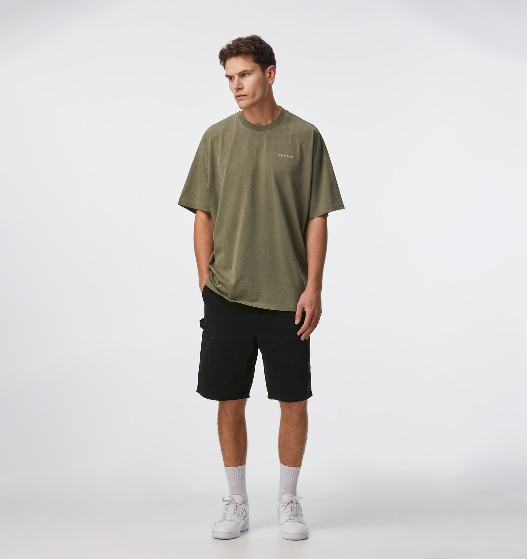 Box Tee - Washed Olive