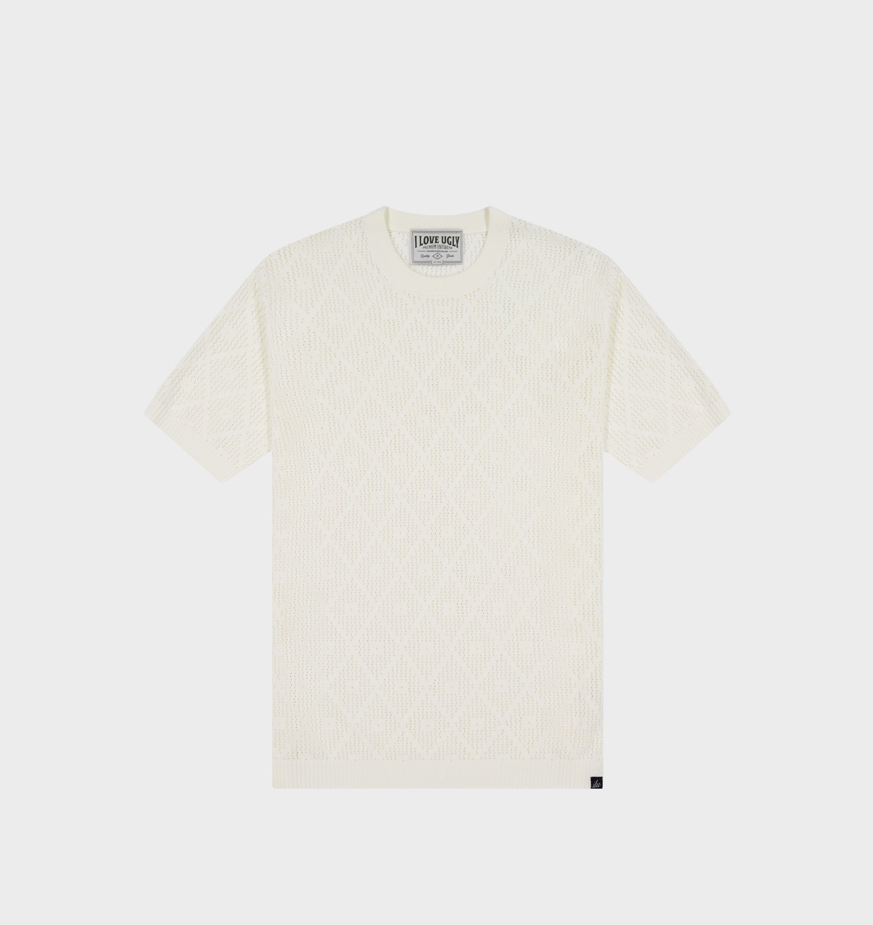 Textured Knit Tee - Off White