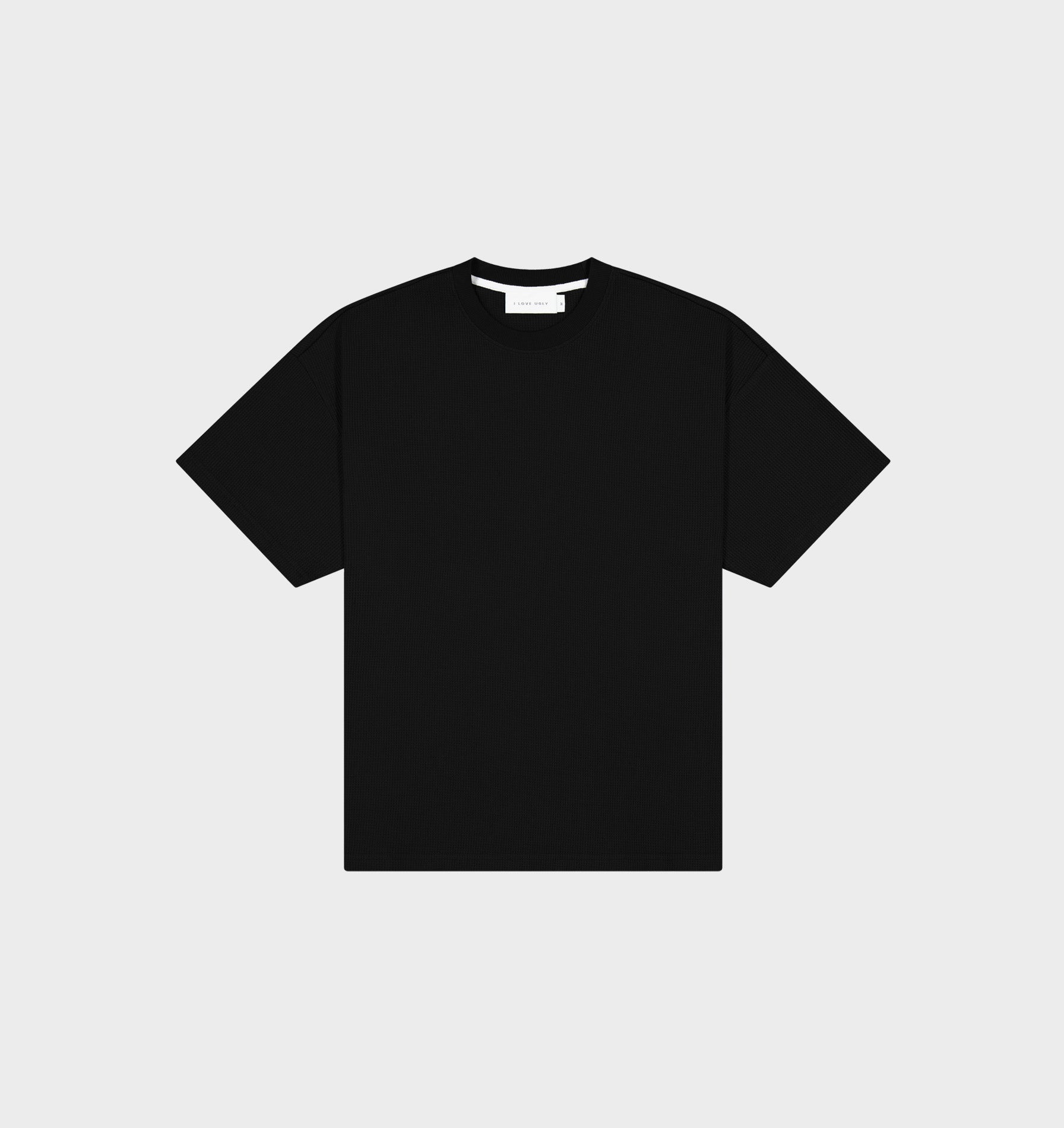 Waffle Box Tee - Black