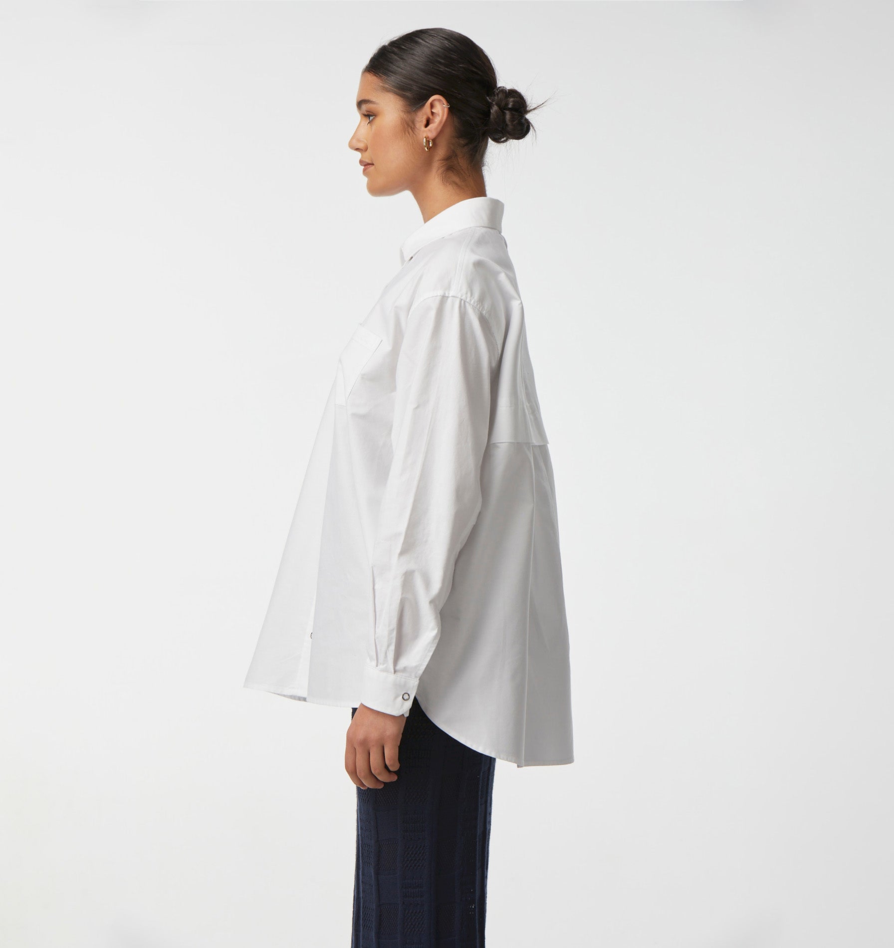 Ridge Oversized Shirt - White