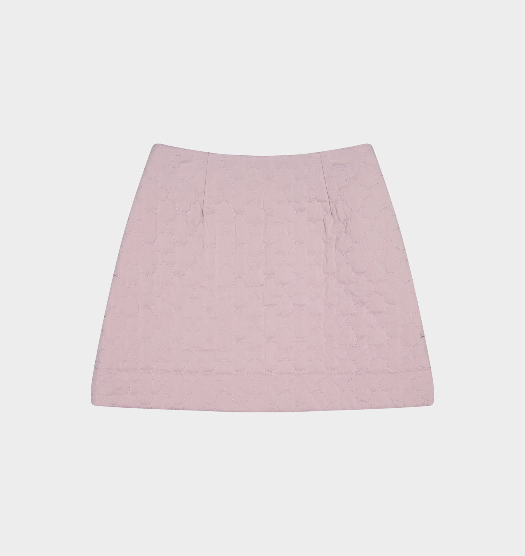 Quilted Mini Skirt - Dusty Pink