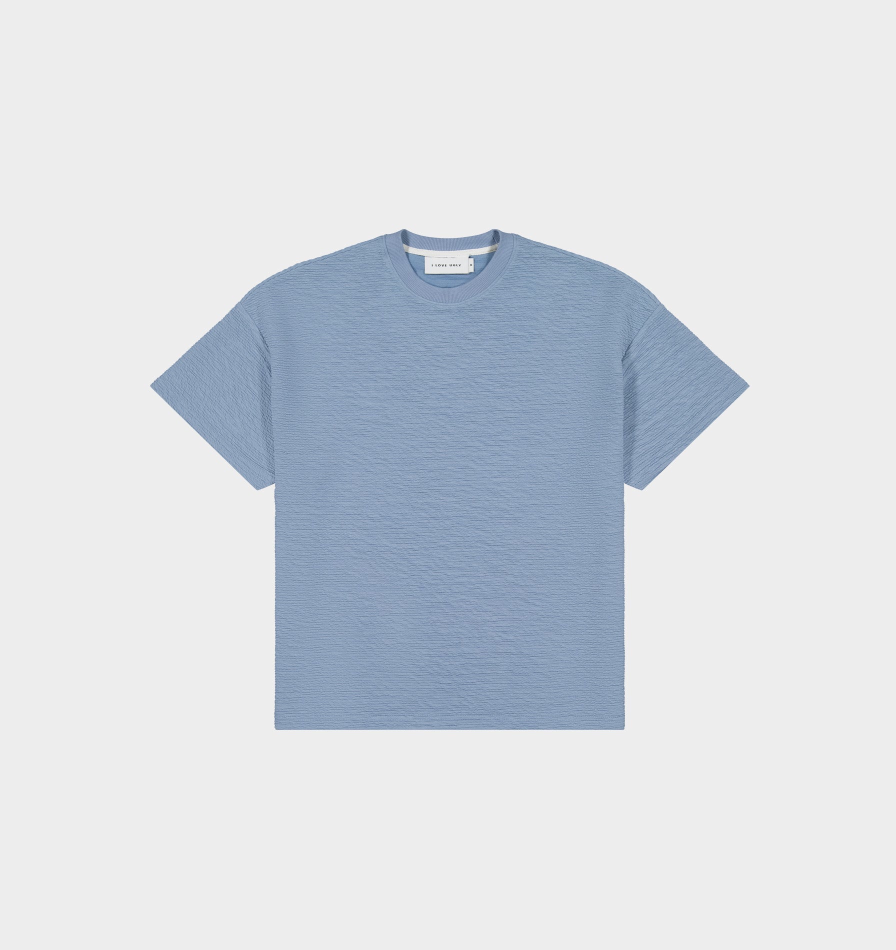 Ridged Lewi Tee - Steel Blue