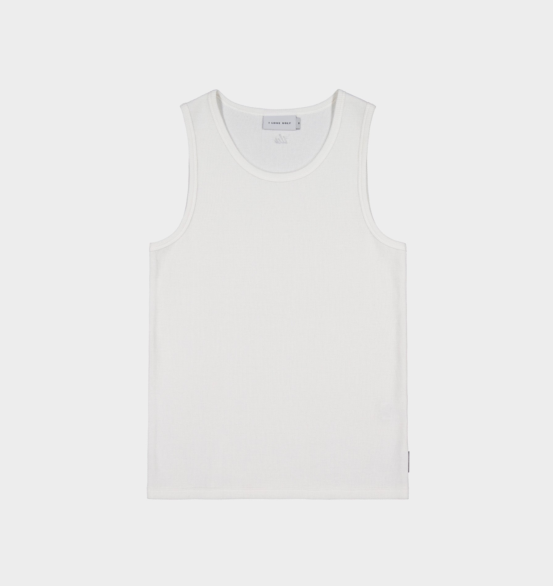 Waffle Tank Top - White