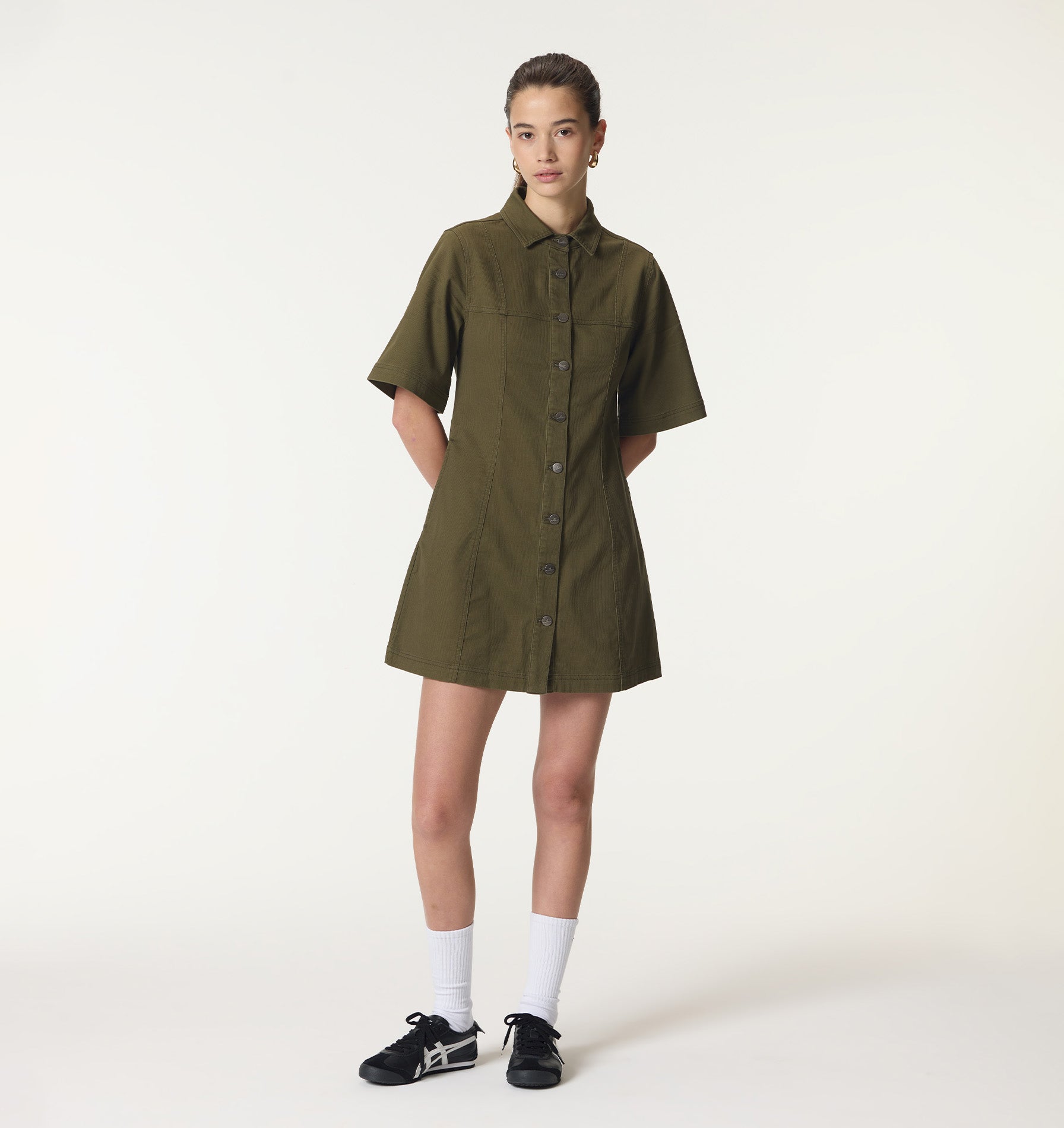 Lula Dress - Moss Green