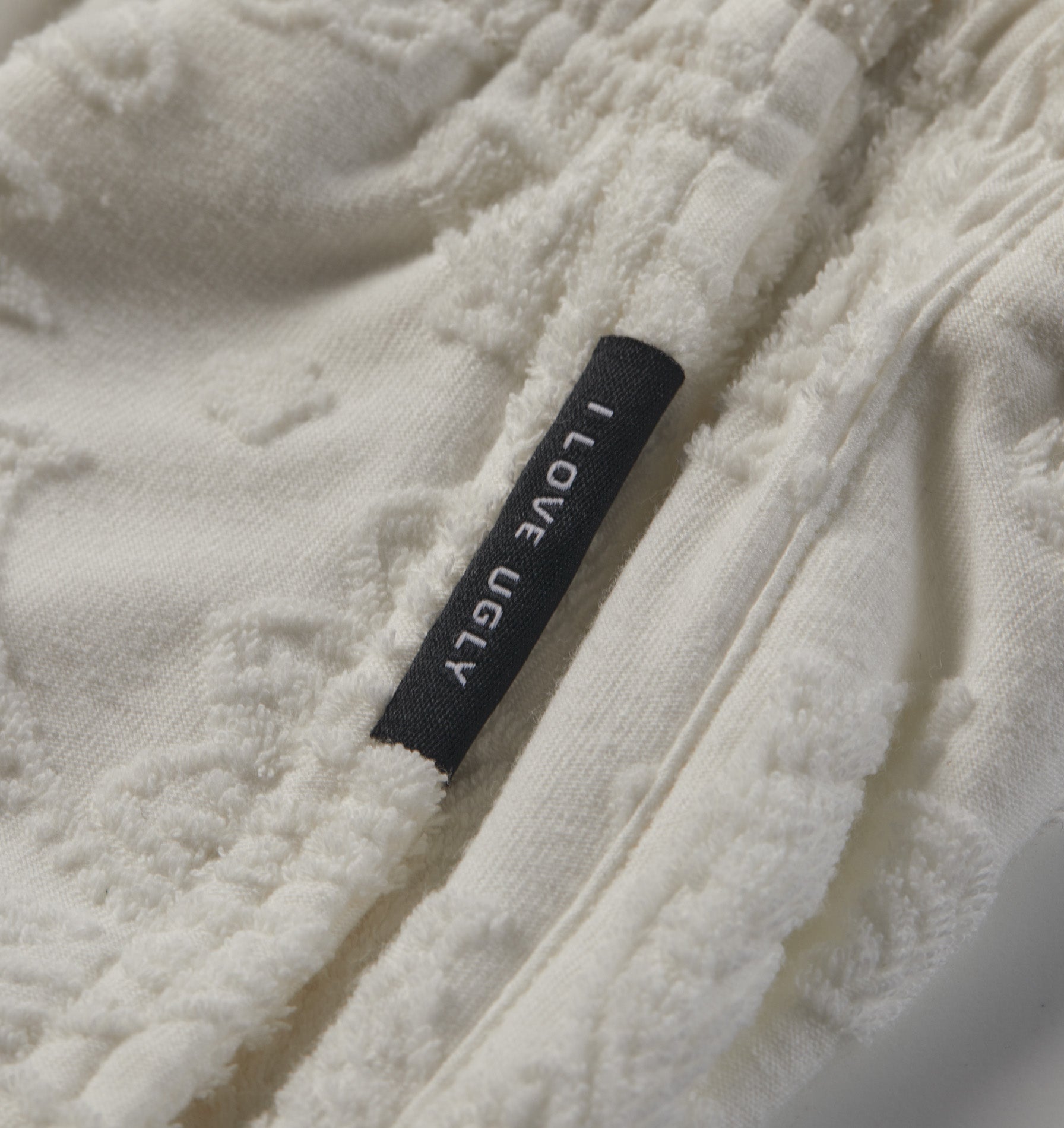 Michael Towel Short - Off White/Black