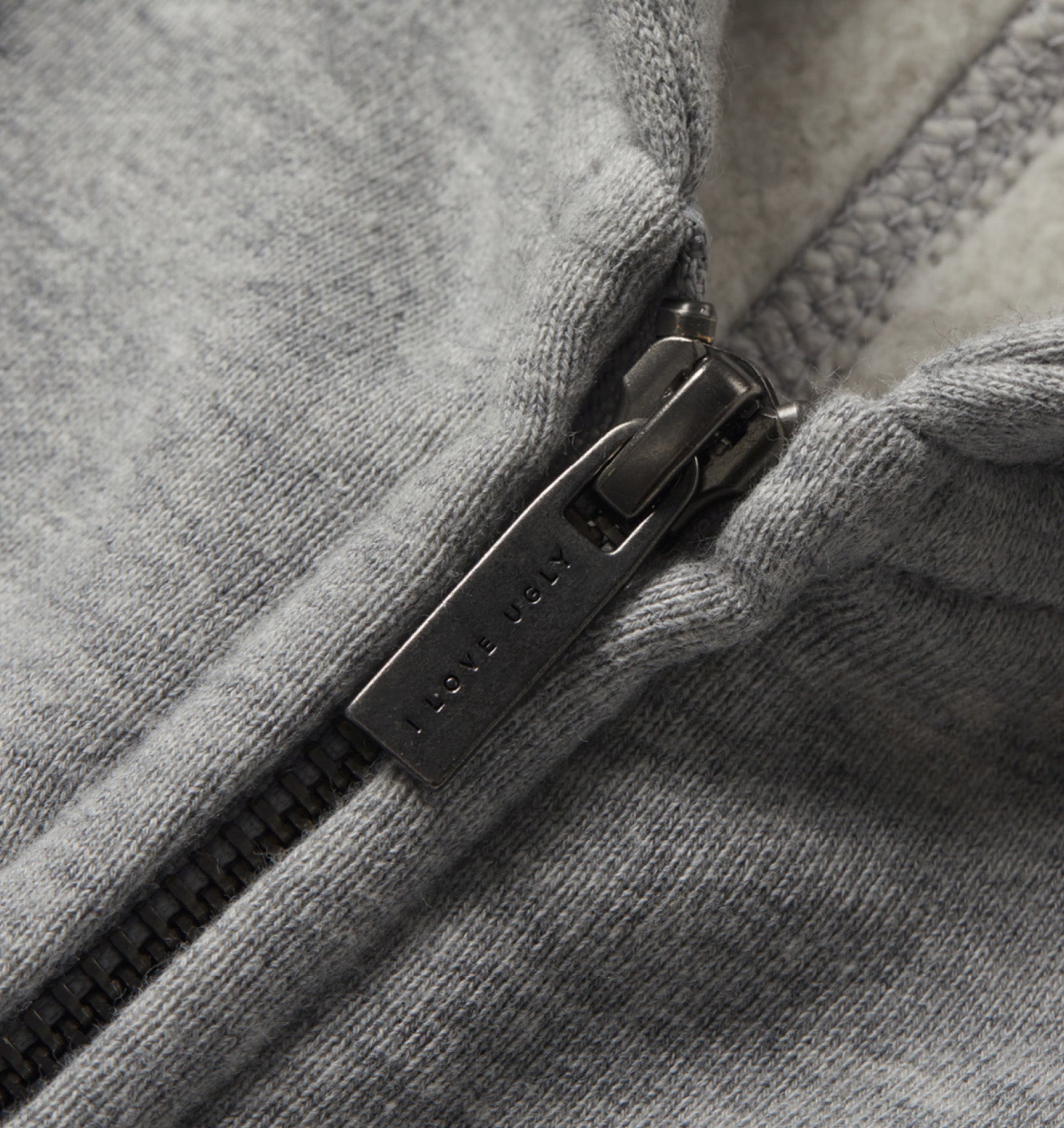 Zip Up Box Hood - Vintage Grey