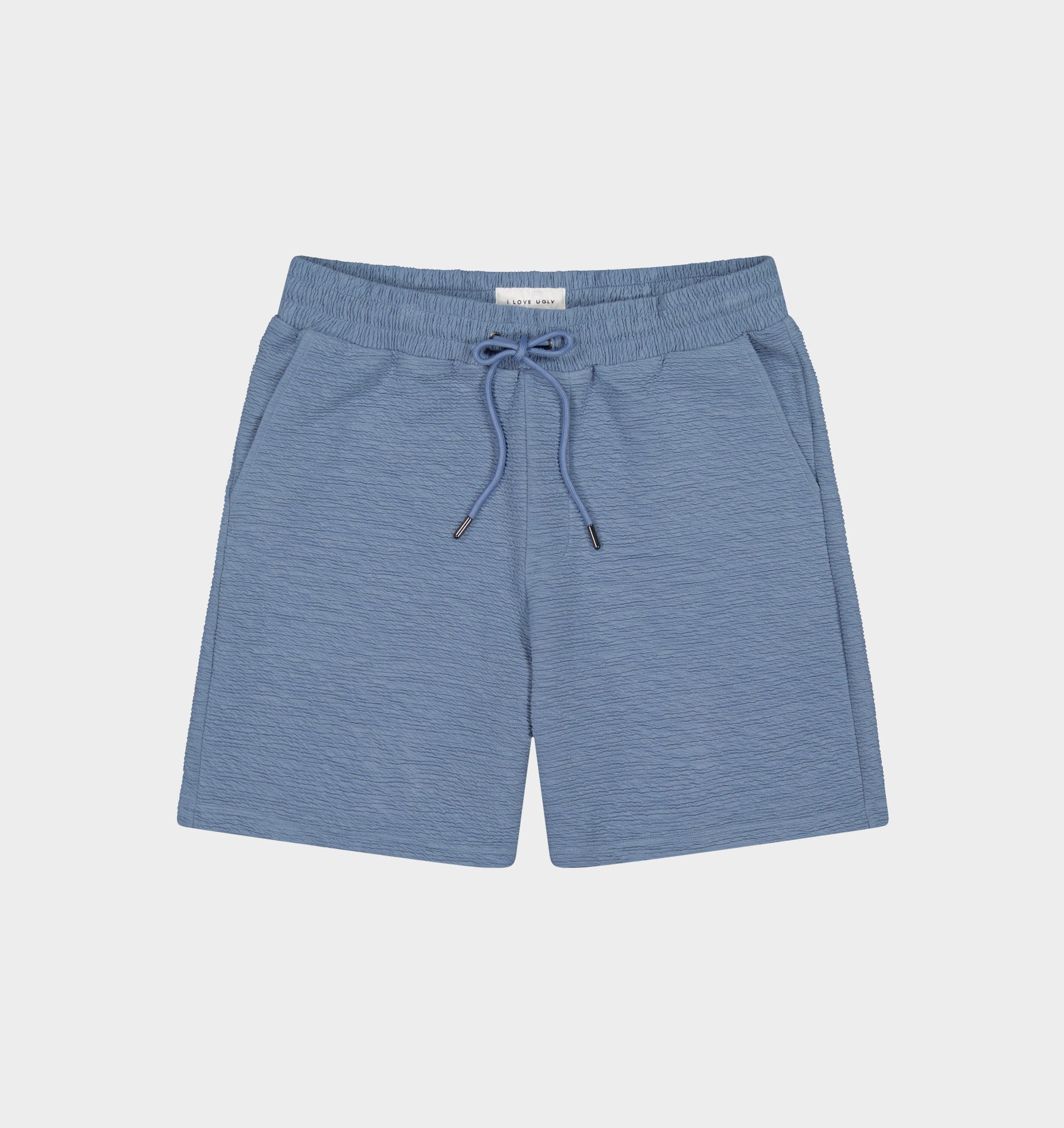 Ridged Trackie Short - Slate Grey