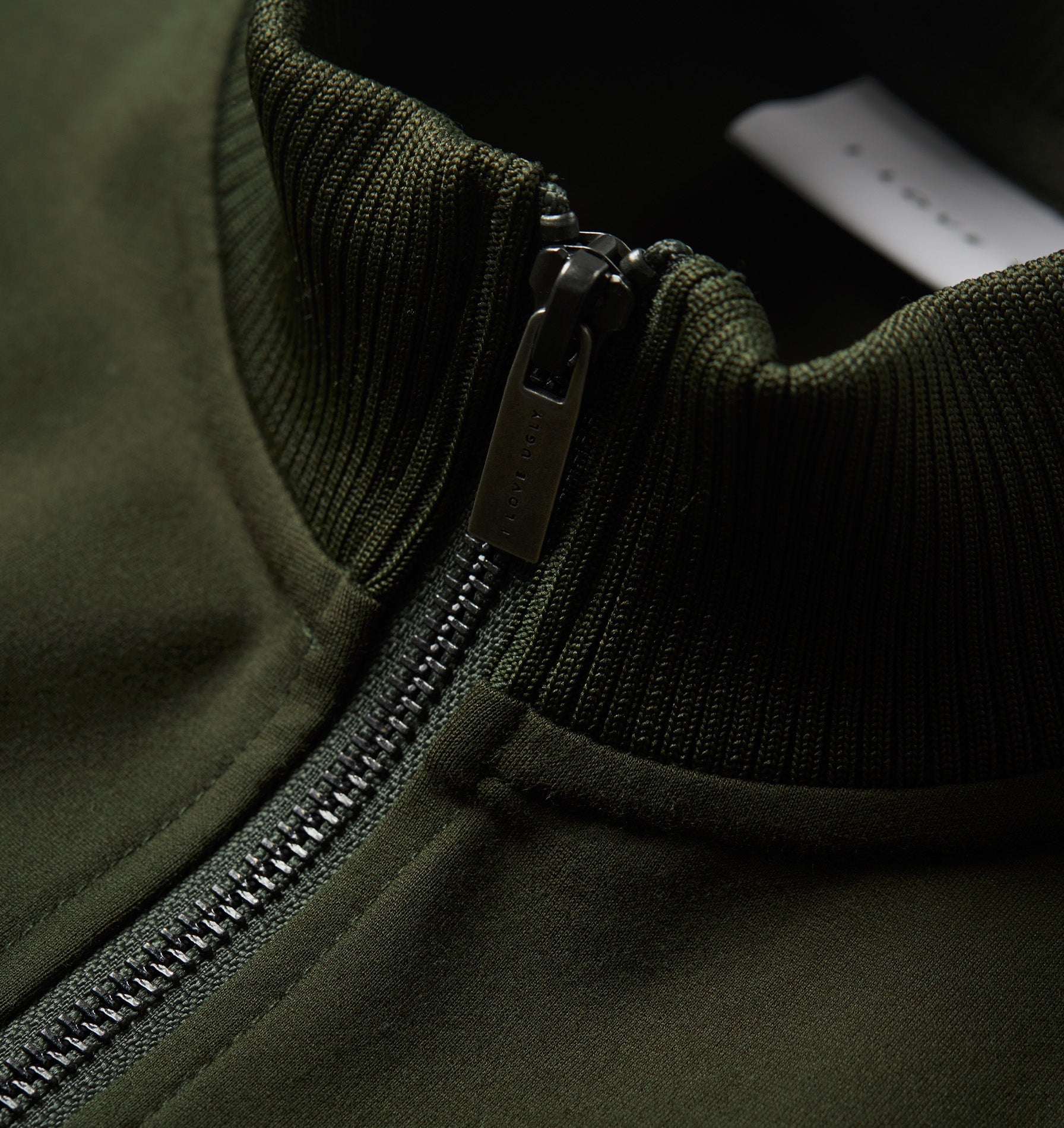 Abel Tracksuit Jacket - Dark Green/Taupe