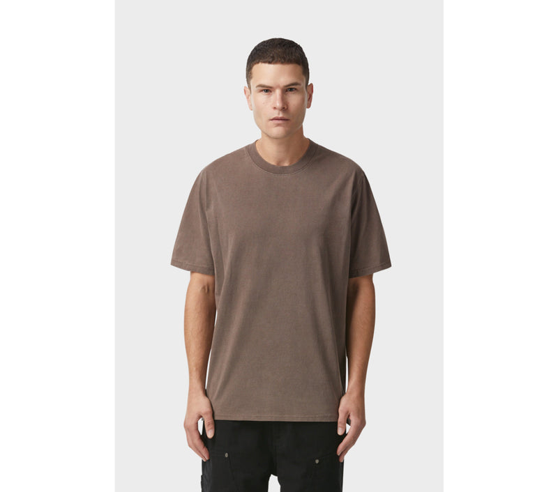 Relaxed Tee - Washed Brown – I Love Ugly US