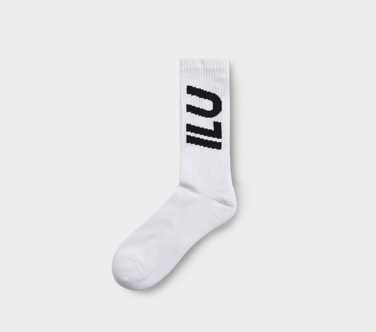 Athletic Sock - White/Black – I Love Ugly US